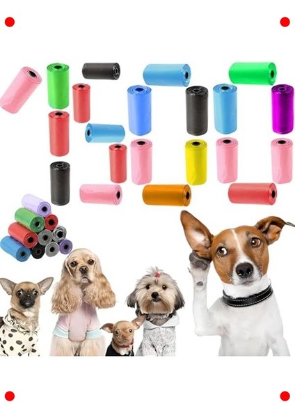 Evcil Hayvan Dışkı Poşeti Seti - 360 Adet, Çevre Dostu