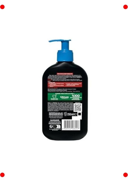 Kömürlü Siyah Nokta Karşıtı Jel Yüz Yıkama (Vegan) 250ML fiyatları