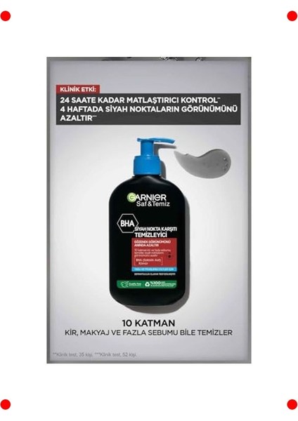 Kömürlü Siyah Nokta Karşıtı Jel Yüz Yıkama (Vegan) 250ML indirimleri