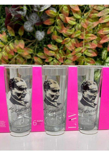 Atatürk Motifli 6'lı Rakı Bardağı fiyatları