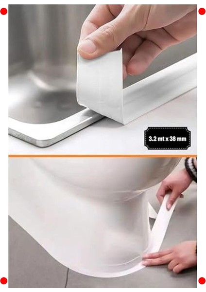 Su Geçirmez Izolasyon Bandı: Banyo & Mutfak Kenar Çözümü indirimleri