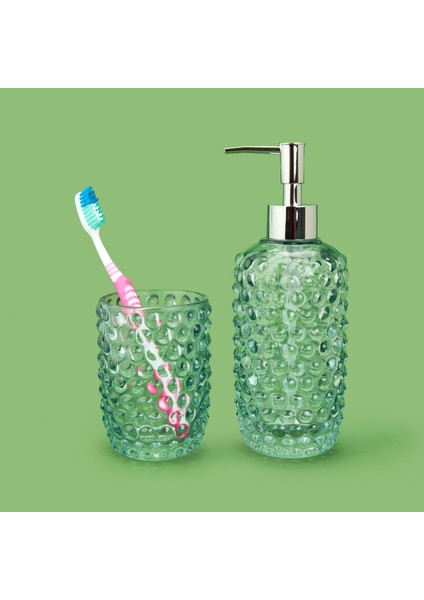 Bath 2'li Cam Banyo Sıvı Sabunluk Seti - Füme fiyatları