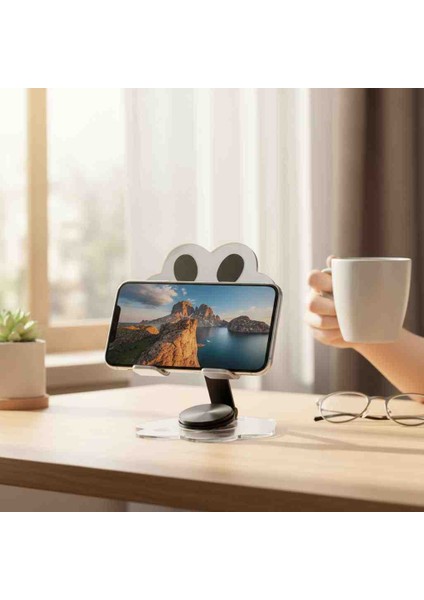 Sevimli Pati Tasarımlı Masaüstü Telefon-Tablet Tutucu – Ayarlanabilir Stand”