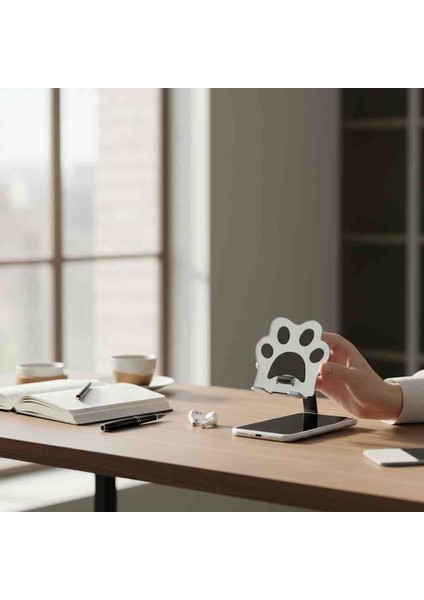 Sevimli Pati Tasarımlı Masaüstü Telefon-Tablet Tutucu – Ayarlanabilir Stand” modelleri