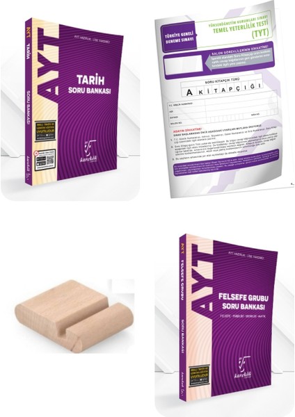 Ayt Tarih Soru Bankası + Ayt Felsefe Soru Bankası Ayt 2026+TELEFON Tutucu +Deneme