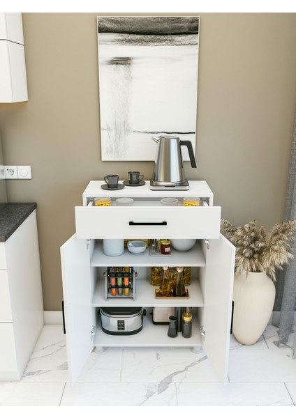 Çok Amaçlı Dolap Parlak Beyaz Dolap Çekmeceli Kapaklı Dolap fiyatları