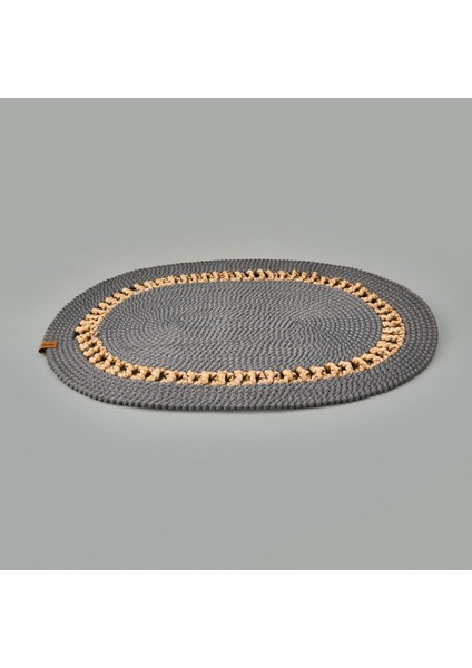 Jüt Görünümlü Kapı Önü Paspası - Antrasit - 50X70 cm fiyatları