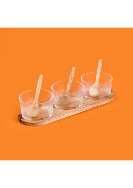 7 Parça Cam Sosluk - Şeffaf / Açık Kahverengi fiyatları