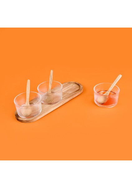 7 Parça Cam Sosluk - Şeffaf / Açık Kahverengi modelleri