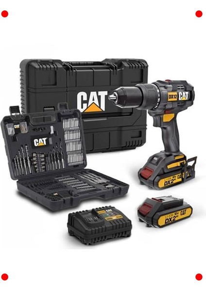 Profesyonel Akülü Kömürsüz Darbeli Matkap Seti