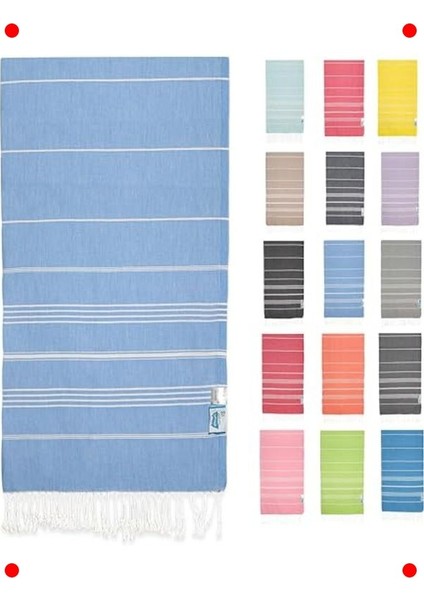 Ekstra Büyük Pamuklu Hızlı Kuruyan Plaj Havlusu