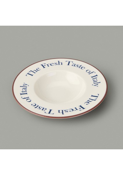 Kitchen The Fresh Taste Porselen Makarna Tabağı - Renkli - 26 cm