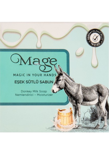Eşek Sütlü Sabun - Beyaz - 100 gr