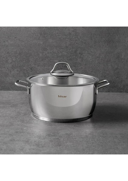 Teos Çelik Derin Tencere - Inox - 20 cm