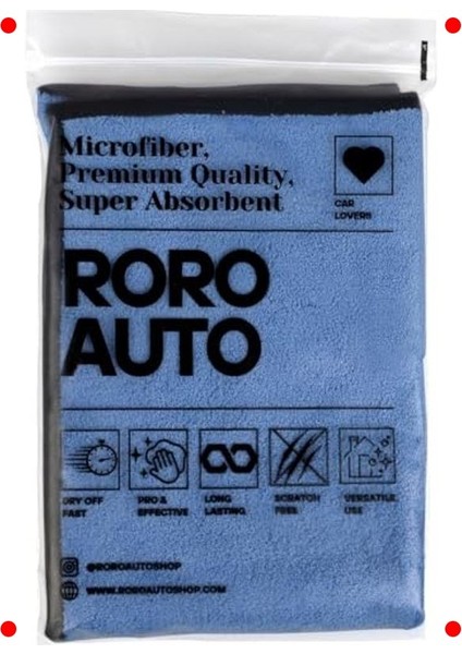 Mikrofiber Araç Kurulama Bezi 50X70 Mavi