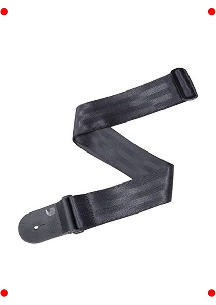 Siyah Güvenli Gitar Askısı