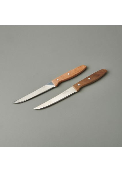 2'li Steak Bıçağı - Kahverengi - 19 cm fiyatları