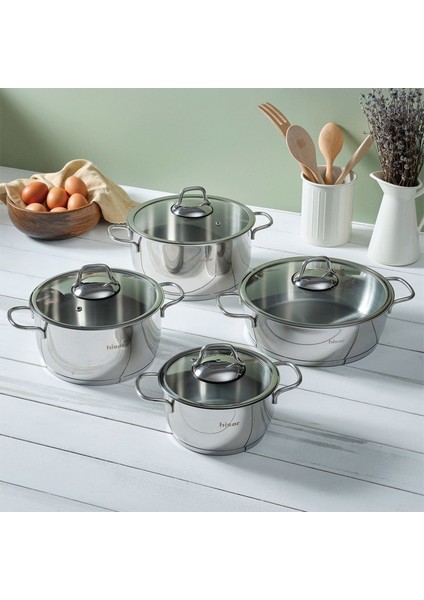 Teos 8 Parça Çelik Tencere Seti - Inox fiyatları