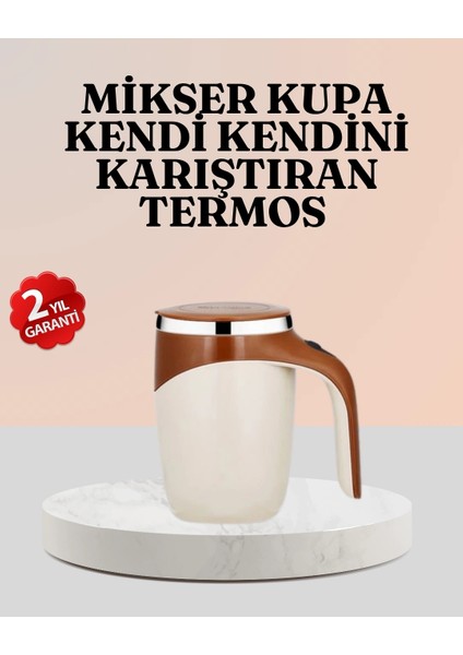 Buğz Paslanmaz Çelik Şarjlı Karıştırma Kupa – Otomatik Manyetik Blender Fincan