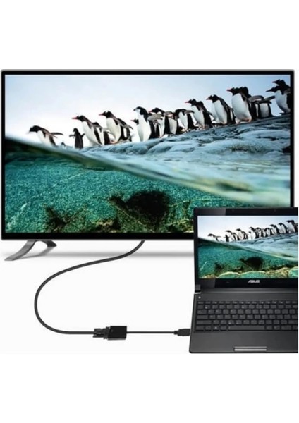 HDMI To VGA Dönüştürücü Çevirici Sesli Kablo fırsatları