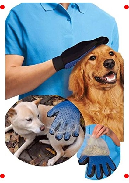 Evcil Hayvan Tüy Toplama ve Tarama Eldiveni - Kedi ve Köpek Için indirimleri