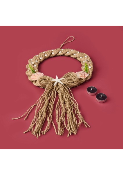 Dekoratif Welcome Starfish Kapı Süsü - Renkli - 30 cm fiyatları