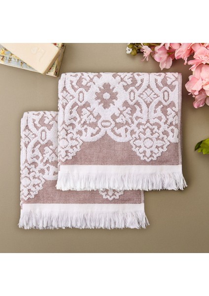 Soft Cant 2'li Havlu Seti - Kahverengi - 30X30 cm