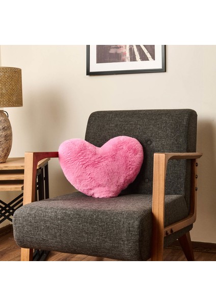 Soft Love Figürlü Yastık - Pembe - 45 cm