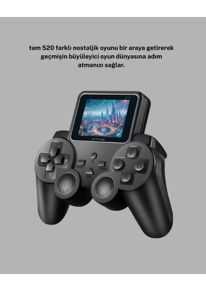 Nrzsnt Atari S10 Retro Oyun Konsolu – 520 Nostaljik Oyun, Tv Bağlantılı, Şarjlı ve Taşınabilir indirimleri