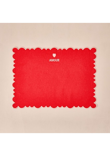 Soft Amore Amerikan Servis - Kırmızı - 30X50 cm modelleri