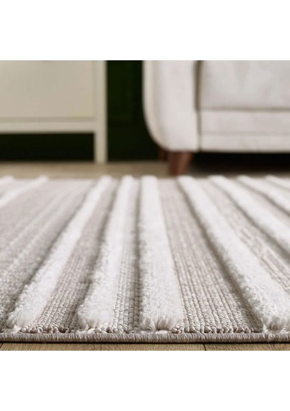 Bilbao Shale Modern Iskandinav Desenli Halı - Krem - 120X180 cm modelleri