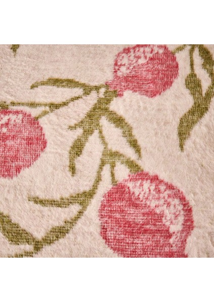 Soft Granate Pamuklu Tek Kişilik Battaniye - Ekru / Kırmızı - 150X200 cm fiyatları