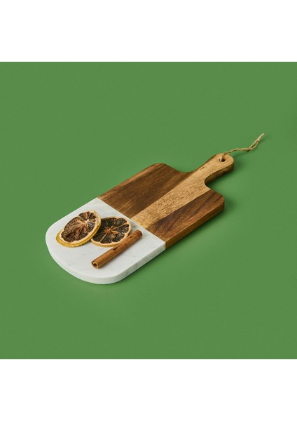 Kitchen Akasya Sunum Tahtası - Kahverengi / Beyaz- 33X15 cm fiyatları