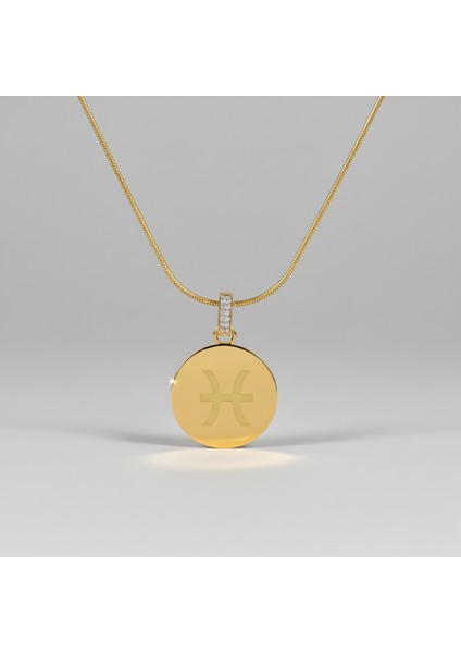 316L Çelik Balık Burcu Kadın Kolye – Zodyak Sembolü – Altın Kaplama fiyatları