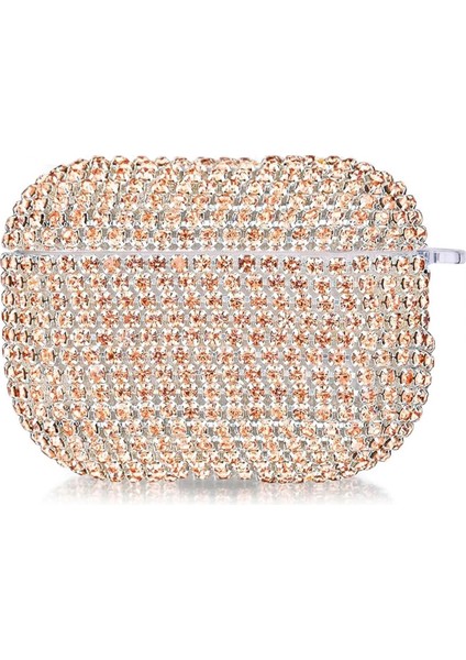 Apple Airpods Pro 3 Kılıf Kristal Taşlı Parıltılı Rose Gold fiyatları