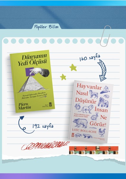 Dünyanın Yedi Ölçüsü, Hayvanlar Nasıl Düşünür, Insan Ne Görür? (2kitap)