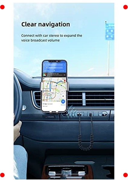 Bluetooth Araç Aux Alıcısı, Gri indirimleri