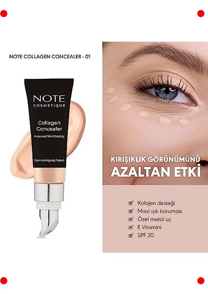 Kolajenli Spf 20 Göz Altı Kapatıcısı (Ton 01) fiyatları