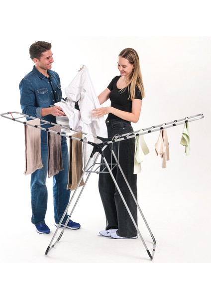 Snapdry 2 Kanatlı Yer Tasarruflu ve Pratik Dayanıklı Metal Malzemeli Çamaşır Kurutmalık fiyatları