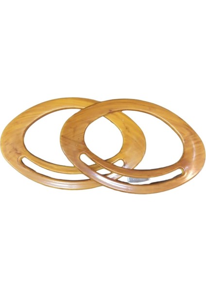 Çanta Sapı Oval Açık Kahverengi 18 cm