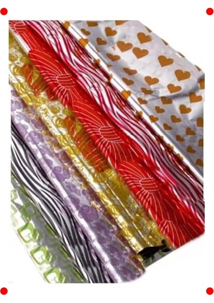 50 Adet Bantlı Metalize Hediye Poşeti 35X45 cm