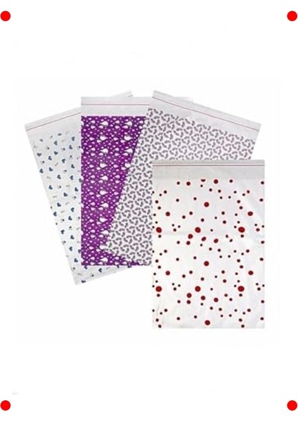 50 Adet Bantlı Metalize Hediye Poşeti 35X45 cm modelleri