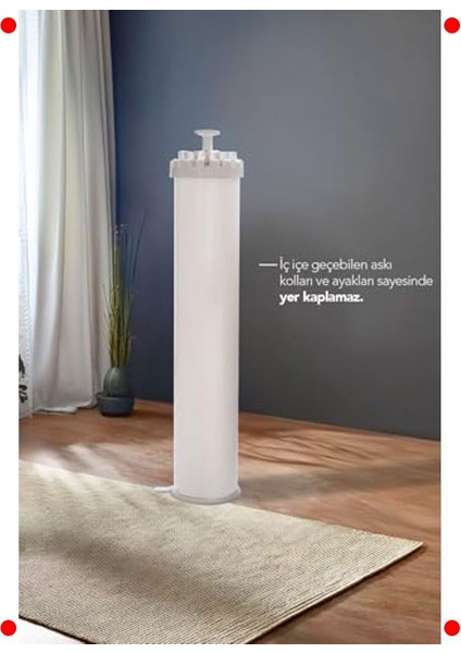 Dönebilen Katlanabilir Çamaşır Kurutma Askısı, Krem modelleri