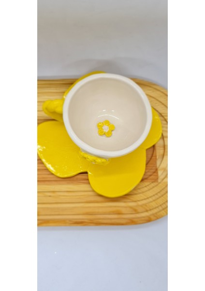 Papatya Çiçek Elyapımı Fincan fiyatları