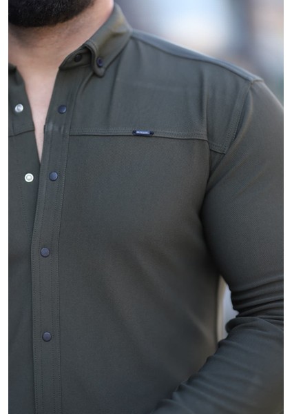 Slim Fit Uzun Kollu Klasik Yaka Düğmeli Gömlek - Şık & Günlük Kombin modelleri