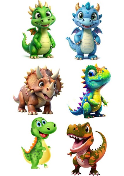 Baby Dinozorlar Telefon Laptop Notebook Tablet Defter Matara Stiker Etiket ST2169