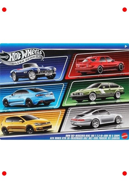 Avrupa Temalı Metal Model Arabalar - 6'lı Set fiyatları