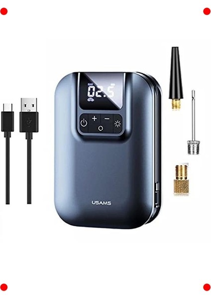 Taşınabilir Şarjlı Lastik Hava Pompası (350 Psı, 5000 Mah)