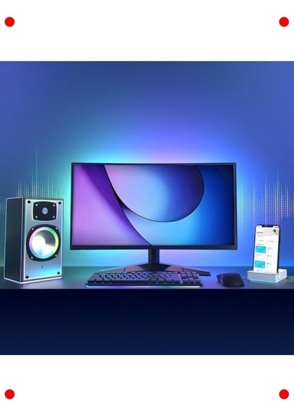 Akıllı Wi-Fi Çok Renkli Şerit LED 5 Metre fırsatları