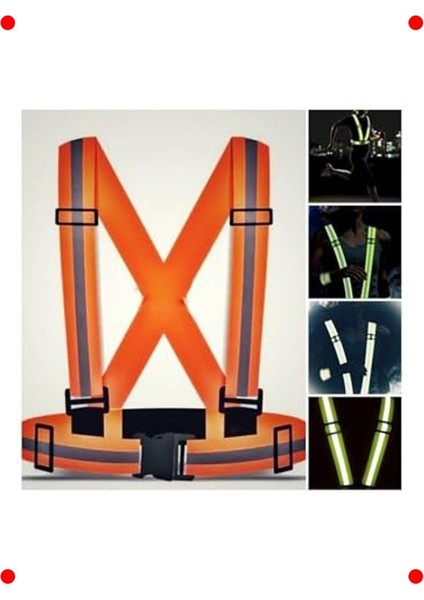 Motorsiklet ve Bisiklet Reflektörlü Güvenlik Yeleği